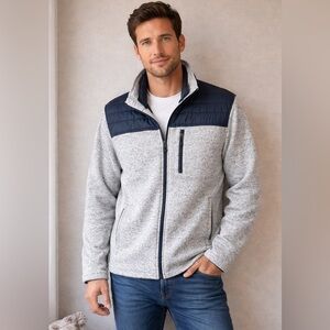 Mountain & Isles Men's Gray and Black Lightweight Jacket Size Medium